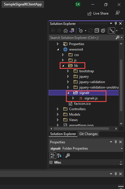 How To Receive Real Time Data In An Asp Net Core Client Application Using Signalr Javascript Client